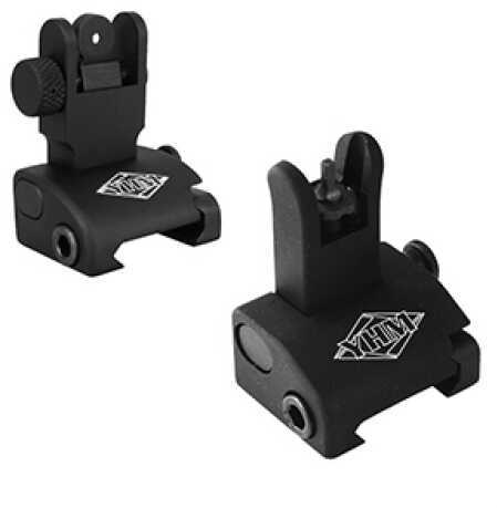 Yankee Hill Quick Deploy Flip Up Front And Rear Sight Set Standard AR-15 Flat-Top Black Md: 5040
